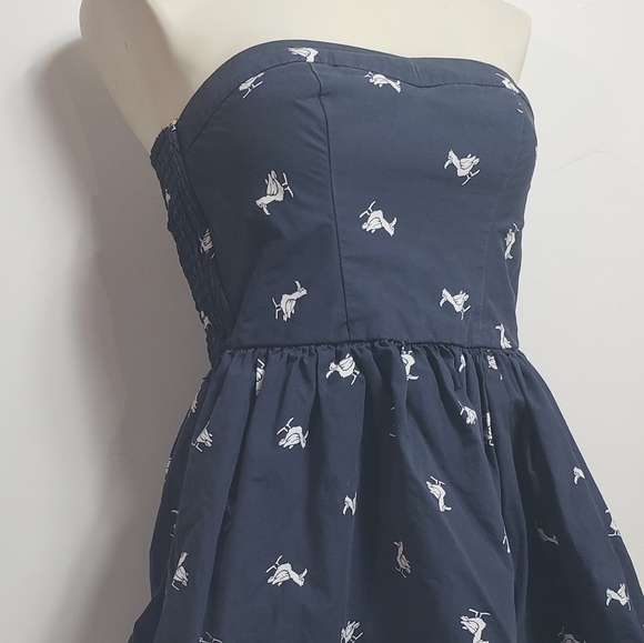 Hollister Bird Patterned Strapless Dress - Picture 3 of 6
